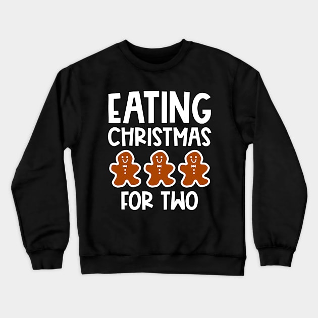 Eating Christmas Cookies For Two Crewneck Sweatshirt by colorsplash